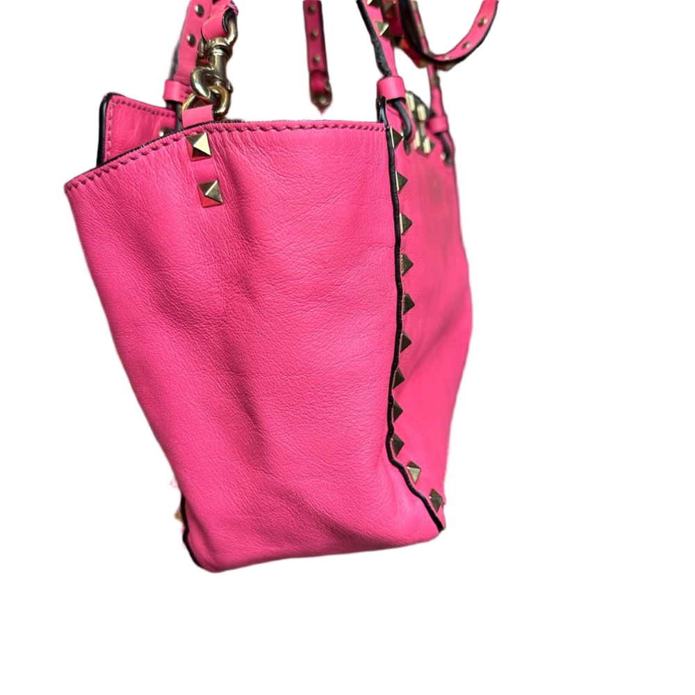 Valentino Pink Rockstud Tote - Picture 6 of 9